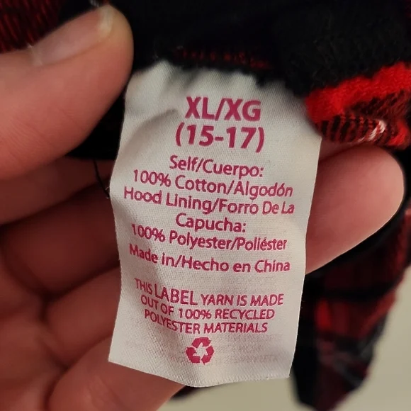 No Boundaries Red and Black Button Down Shirt - Picture 3 of 13